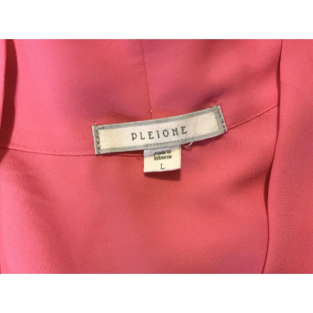 Pleione Women’s Draped Blouse Size L, Pink - Picture 4 of 9